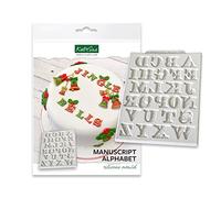 Katy Sue Manuscript - Stampo in silicone per decorazione di torte, artigianato, cupcake, zucchero, caramelle, biglietti e argilla, approvato per alimenti, realizzato nel Regno Unito
