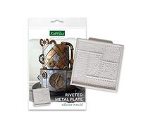 Katy Sue Riveted Metal Plate Silicone per Torte, stampi per Dolci, Grigio