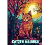 Katzen Malbuch: Das Ausmalbuch für Katzenliebhaber | 50 entspannende Motive mit niedlichen, verspielten, edlen und magischen Katzen