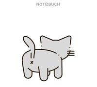 Katzen Notizbuch, Buch: Das perfekte Geschenk für Liebhaber & Fans, Buch mit Katzenmotiv, gezeichnete Katze, Cats: Tagebuch, Journal, Taschenbuch, ... besondere Notizbücher, Katze - Cover, blanko