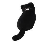Katzen Stiftbeutel - 26 x 14 x 4 cm Plüsch Federmäppchen Katzenform | Groß Kapazität Schreibwaren Organizer per Schüler Mädchen Studenten Schule Büro Reise Niedlich Cartoon Zubehör, Nero , Refer to