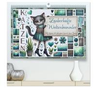 Katzen. Zauberhafte Weltenbummler. Mit Herz und Neugier durch das Jahr. (hochwertiger Premium Wandkalender 2026 DIN A2 quer), Kunstdruck in Hochglanz: ... aus dem Leben der stilvollen Stubentiger.