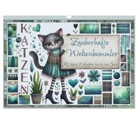 Katzen. Zauberhafte Weltenbummler. Mit Herz und Neugier durch das Jahr. (Wandkalender 2026 DIN A3 quer), CALVENDO Monatskalender: Charmante ... aus dem Leben der stilvollen Stubentiger.