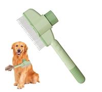 Katzenkamm Green & White - Pelta per pulci e pettine per infermieri per animali domestici con denti fini | Manico ergonomico non -Slip, pettine multifunzionale per la cura della pelliccia e massaggio