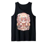Katzenkat Ramen Kawaii Japan Samurai Grafica Snack Canotta