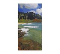 Kauai Hawaii Seashore Banner per porta di benvenuto primavera estate copertura per porta da appendere bandiera portico cartello per porta d'ingresso decorazioni stagionali per interni ed esterni