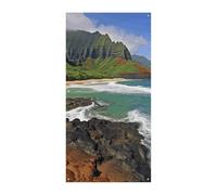Kauai Hawaii Seashore Copertura della porta Banner Party Decor Forniture Portico Appeso Banner Personalizzazione Festone per Feste di Compleanno Giardino Prato