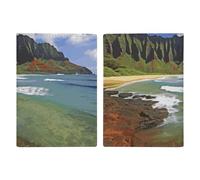 Kauai Hawaii Seashore - Custodia per passaporto, per carta d'identità, con slot per passaporti, portafoglio da viaggio, per donne e uomini