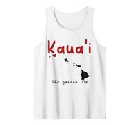 Kauai Hawaii The Garden Isle Surf Hawaiian Souvenir Surfer Canotta