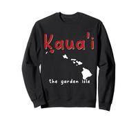 Kauai Hawaii The Garden Isle Surf Hawaiian Souvenir Surfer Felpa