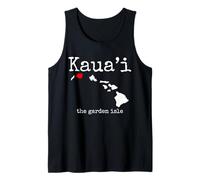 Kauai Hawaii Vintage Isole Hawaii Mappa Souvenir Canotta