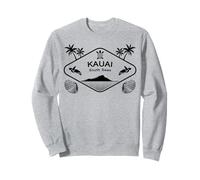 Kauai Mari del Sud Tartarughe di Mare Hawaii Palme Aloha Felpa