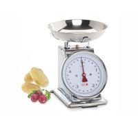 Bilancia Analogica Eva Con Portata 5 Kg, Corpo E Bacinella In Acciaio Inox Colore Argento