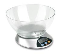 Kaufgut Bilancia cucina EVA 5584 Silver e Clear 033347 5 Kg