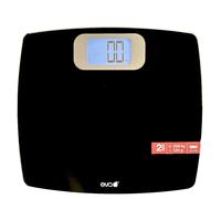 Kaufgut Bilancia Pesa Persone Digitale 200 Kg Colore Nero, Batterie Incluse