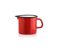 Kaufgut Bollilatte Smaltato (12cm) con beccuccio EVA Rosso 012143