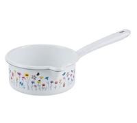KAUFGUT CASSERUOLA 1 MANICO FLORA SMALTATA INDUZIONE 14CM 3/4L RIESS 11310