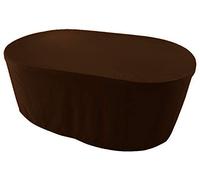 Kaufpirat Premium Copertura per i Mobili da Giardino Ovale 220x100x75 cm Custodia Protettiva Copri Copertura Rivestimento per Sedili Impermeabile Resistenza all'Acqua di 6.000 mm Marrone