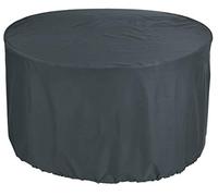 Kaufpirat Premium Copertura per i Mobili da Giardino Rotondo Ø 125x75 cm Isola Prendisole Custodia Protettiva Copri Copertura Rivestimento per Sedili Impermeabile 900 D 500 gr Antracite