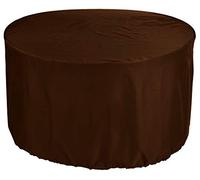 Kaufpirat Premium Copertura per i Mobili da Giardino Rotondo Ø 220x75 cm Isola Prendisole Custodia Protettiva Copri Copertura Rivestimento per Sedili Impermeabile 900 D 500 gr Marrone