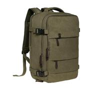 KAUKKO Canvas 40L Zaino da viaggio, Amichevole Bagaglio a mano Zaino da per 15.6 pollici Laptop, Volo Approvato Bagaglio Idrorepellente Cabina Zaino per Viaggio Weekend Trip