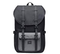 KAUKKO Ep5 Zaino daypack unisex, Nero e Grigio-5, Taille unique, Zaino