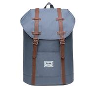 KAUKKO Zaino bello e ben pensato con scomparto per laptop da 15" per scuola, università, 22 litri, Poliestere Grigio Ep6-7, Taille unique, Cartella