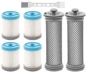 Kaulolado - Filtro di ricambio A10 A11, compatibile con Tineco A10 Hero/Master, A11 Hero/Master Vacuum, confezione da 2 pre-filtri con 4 filtri sottovuoto