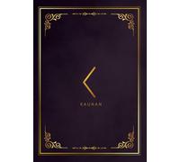 Kaunan A5 Vintage Blank Notebook, Sketch book, Diary, 200pages. For women and men who are fascinated by runic languages