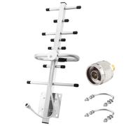 Kaunosta Antenna Yagi direzionale per ripetitore del segnale del telefono cellulare/ripetitore cellulare con connettore SMA femmina N 10dBi 4G LTE a banda larga 698-2700 MHz Antenna esterna universale
