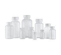 Kautex Serie 303 LDPE - Confezione da 60 bottiglie a collo largo, senza chiusura, capacità 100 ml, colore naturale