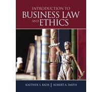 Kauther S Badr Robert A Smith Introduction to Business Law and Eth (Tascabile)