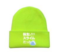 KAUYENL Cappellino Invernale Uomo That Time I Got Reincarnated As a Slime, Berretto Slouchy in Maglia con Stampato, Cappello All'Aperto Invernale Antivento e Spessa(Greener3)