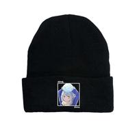 KAUYENL Cappellino Invernale Uomo That Time I Got Reincarnated As a Slime, Berretto Slouchy in Maglia con Stampato, Cappello All'Aperto Invernale Antivento e Spessa(Black1)