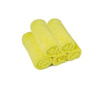 Kavalier Set Di Asciugamani In Microfibra Fibra Per La Pulizia Ad Alta Assorbenza - Panni Multiuso Per La Pulizia Della Casa E Dell'Automobile - Confezione Da 5 Unità Di Asciugamani Gialli