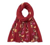 KAVINGKALY Sciarpa Ricamata in Cotone Con Pittura Floreale Moda Scialle Sciarpe da Collo per le Donne