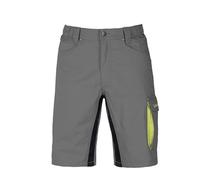 PANTALONE CORTO LAVORO KAVIR GRIGIO/NERO TG.M-XXL TASCHE PORTAUTENSILI KAPRIOL