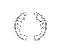 KAVO PARTS Kit ganasce freni