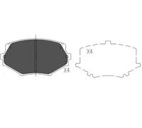 KAVO PARTS KBP-4527 Kit pastiglie freni