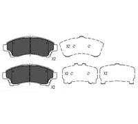 KAVO PARTS KBP-4534 Kit pastiglie freno, Freno a disco per MAZDA