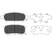 Pastiglie freno KBP-5518 KAVO PARTS per MITSUBISHI JEEP DODGE CHRYSLER