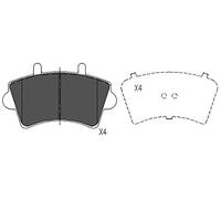 Kavo Parts KBP 6563 bremsklotz