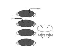Kavo Parts KBP 6586 bremsklotz