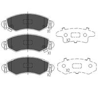 Pastiglie freno KBP-8508 KAVO PARTS per OPEL SUZUKI SUBARU