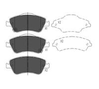KAVO PARTS KBP-9027 Kit pastiglie freni