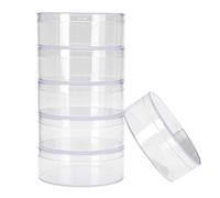 Kavolet 6 Scatole di Plastica Trasparente per Caramelle per Conservazione | Plastica per Alimenti, Elevata Trasparenza e Inodore.Resistente e Ideale per Conservare Caramelle Nuziali o Piccoli oggetti.