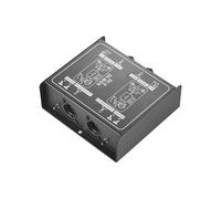 Kavolet Isolatore Effetti per Chitarra DI Box con Interruttore Ground Lift, Rumore e Distorsione Ridotti Al Minimo per Performance Dal Vivo, Metallo Nero, 1 Confezione