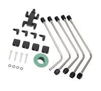 Kavolet Kit di Sfiato a Vapore Crossover Refrigerante con Collettori in Alluminio CNC, Acciaio Inossidabile, Serie LS LS1 LS3 LS3 LS6 LS7 LSX Motori Compatibili con Holley, Pro-Flo XT,