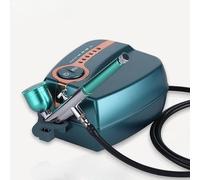 Kavolet Mini Kit Aerografo con Compressore Portatile Professionale Airbrush con Doppia Azione, 0.4 Ugelli Aghi Pistola per Pasticceria, Pittura, Trucco Viso Unghie Manicure Cake