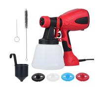 Kavolet Pistola a Spruzzo Elettrica 600 W con 3 modalità di Spruzzo, Controllo del Flusso Variabile per Verniciatura Auto, 4 Ugelli (Spina europea)